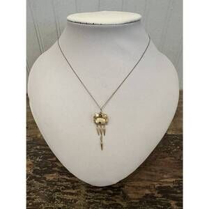 NEW 5 OCTOBRE collier vic necklace with citrine and diamonds in 14k gold